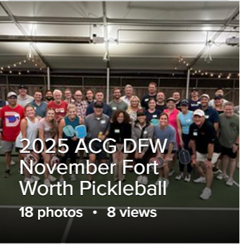 2025 ACG DFW November Fort Worth Pickleball