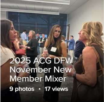 2025 ACG DFW November New Member Mixer