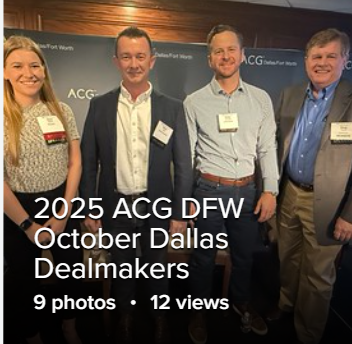 2025 ACG DFW October Dallas Dealmakers
