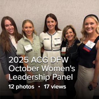 2025 ACG DFW October Women's Leadership Panel