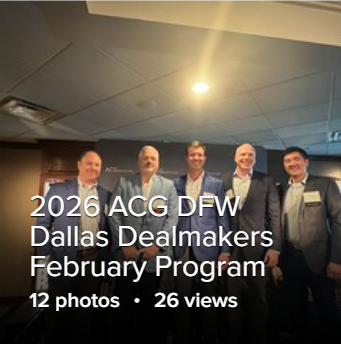 2026 ACG DFW Dallas Dealmakers February Program