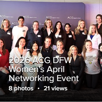 2026 ACG DFW Women's April Networking Event