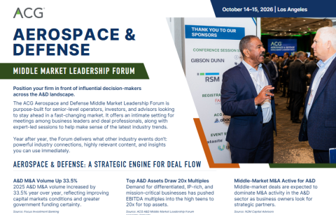 A&D 2026 Sponsorship Opportunities 