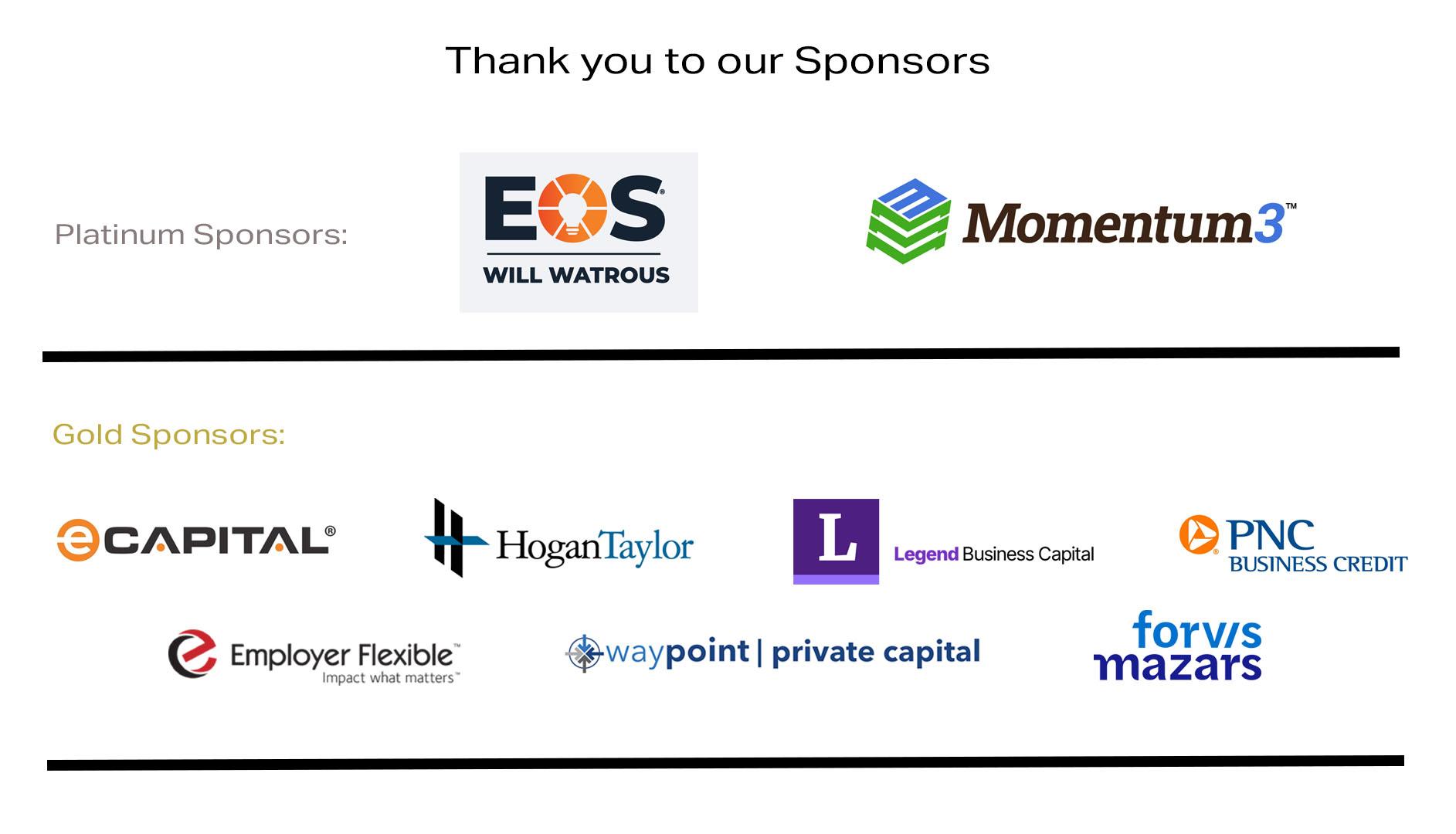 2025 Sponsors Banner