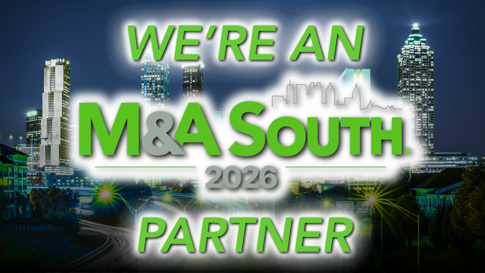 We're a Partner for M&A South 2026 Graphic