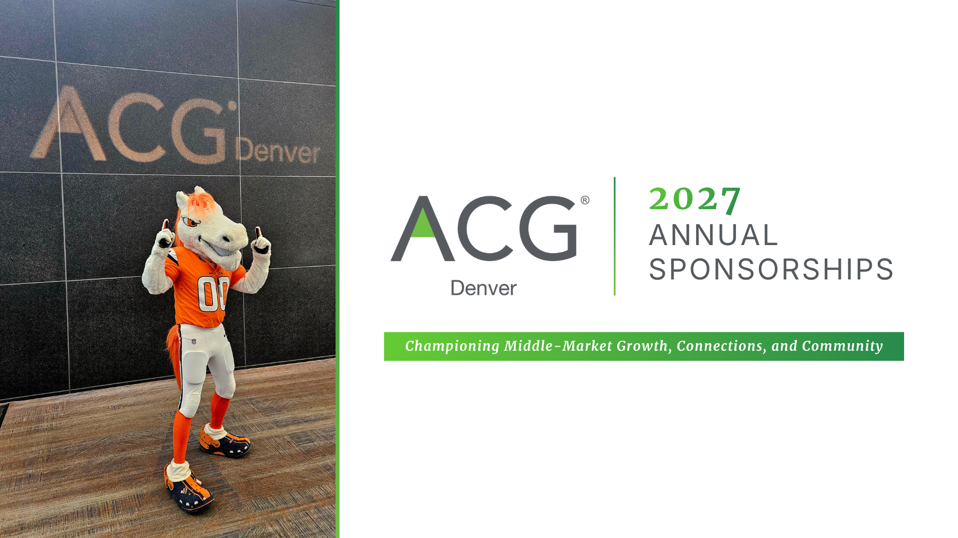 ACG 2027 Annual Sponsorships