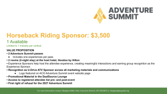 Sponsorship Opportunities