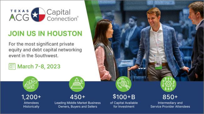 2023 Texas ACG Capital Connection | ACG Austin/San Antonio