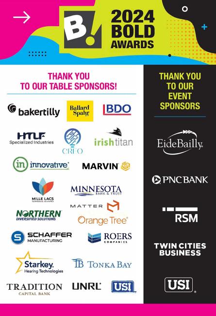 BOLD sponsors