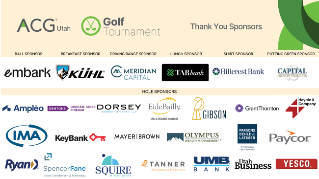 2024 Golf Sponsors
