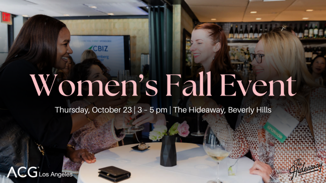 ACG Los Angeles | Women of ACG Luncheon, April 2026