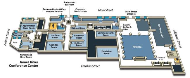 Jefferson Hotel 1st Floor Floor Plan