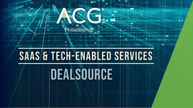 2026 ACG Philadelphia | SaaS & Tech-Enabled DealSource