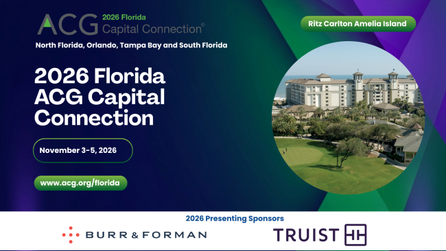 2026 Florida ACG Capital Connection | ACG Florida Capital Connection