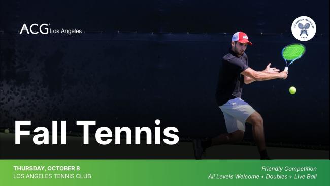 ACG Los Angeles | Fall Tennis, 2026