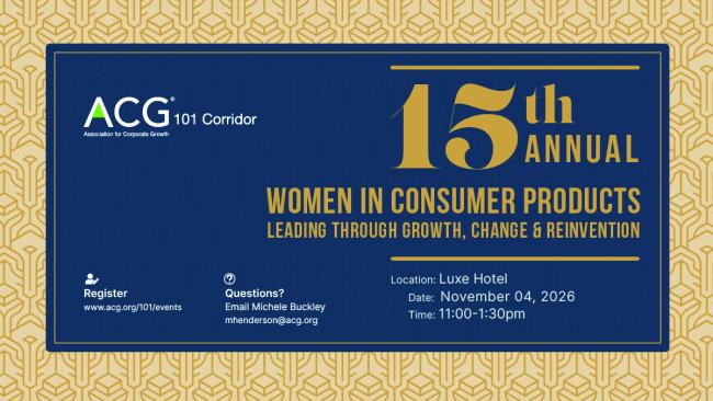 ACG 101 Nov 4th 2026 Women In Corporate Growth Luncheon