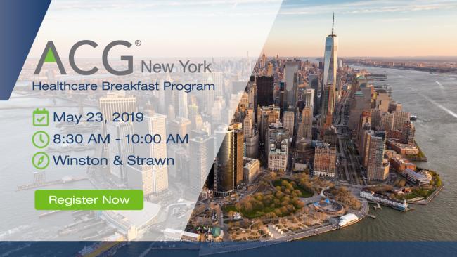 ACG NY Healthcare Breakfast - May 2019 | ACG New York