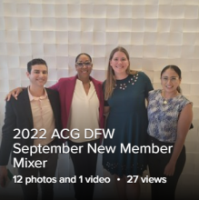 2022 ACG DFW September New Member Mixer