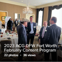 2023 ACG DFW Fort Worth February Content Program