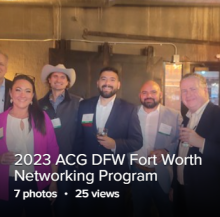 2023 ACG DFW Fort Worth Jan Networking Program 