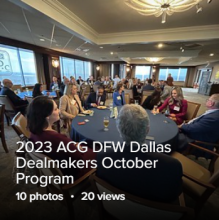 2023 Dallas Dealmakers Oct Program