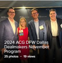 ACG DFW Dallas Dealmakers November Program