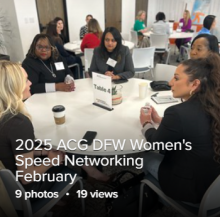 2025 ACG DFW Women's Speed Networking February Event