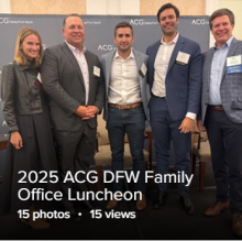 2025 ACG DFW Family Office Luncheon