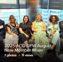 2025 ACG DFW September New Member Mixer 
