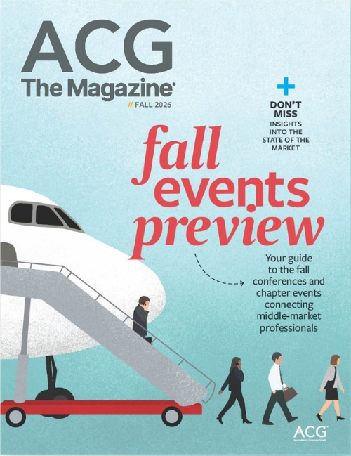 ACG The Magazine Fall Events Preview edition