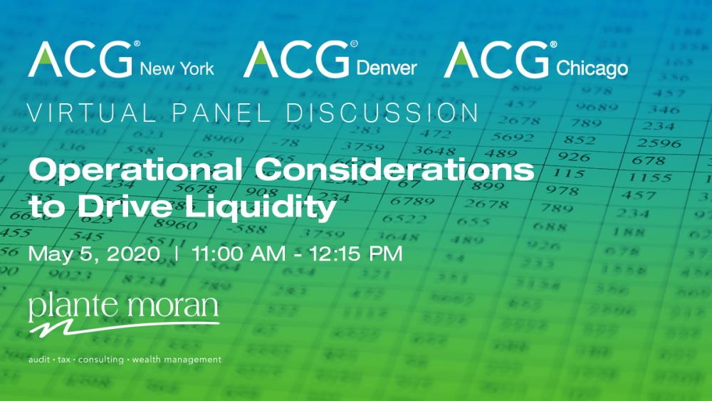 Virtual Panel: Operational Considerations to Drive Liquidity Virtual Panel: Operational Considerations to Drive Liquidity