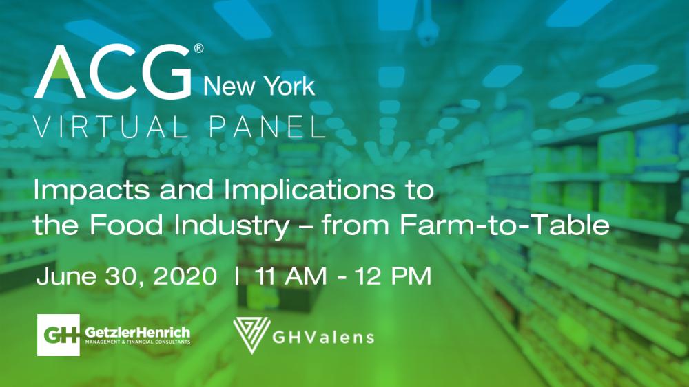 Virtual Panel: Impacts and Implications to the Food industry – from farm-to-table