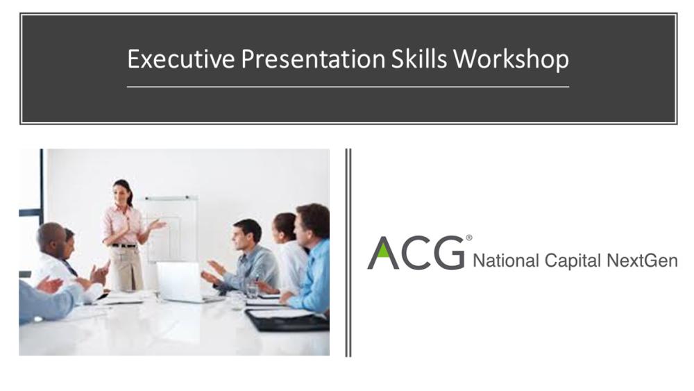 Presentation workshop Presentation workshop