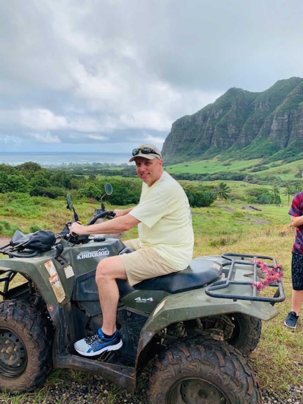 Jay on his 4-Wheeler