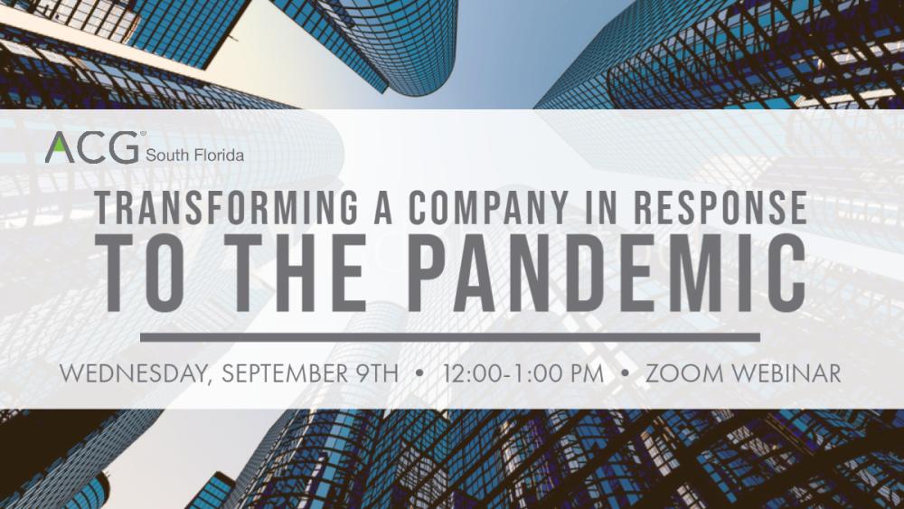 Transforming the Company Sept.9