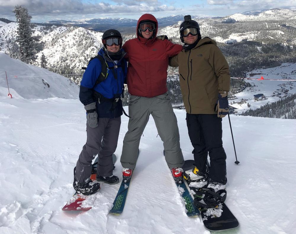 Connor and his Buddies, Snowboarding