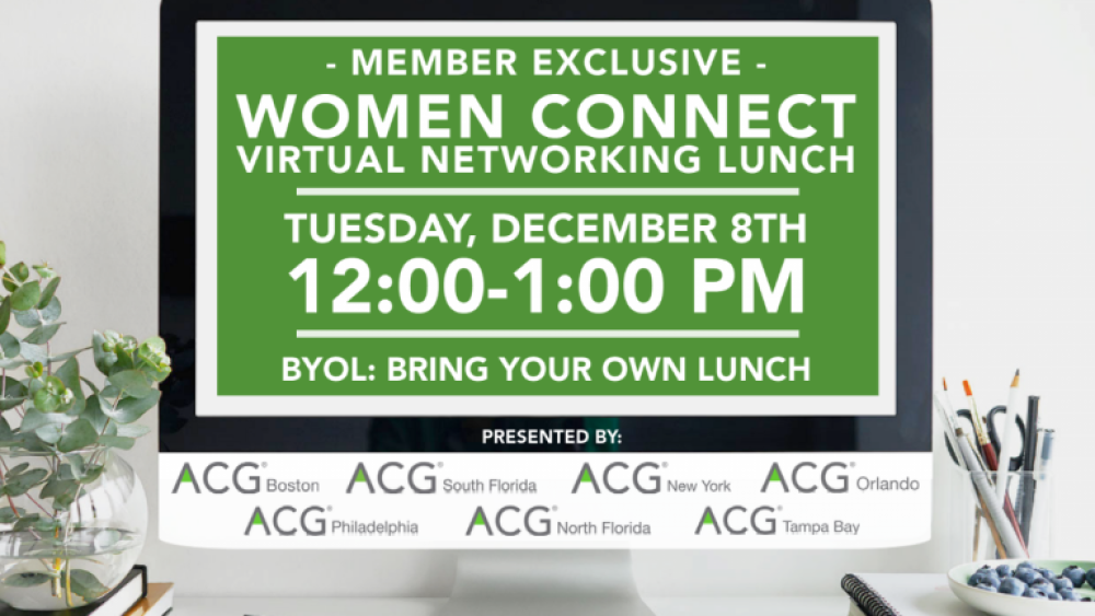 ACG Women Connect Virtual Lunch
