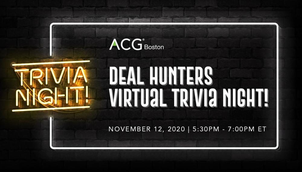 ACG Boston Deal Hunters Virtual Trivia Night
