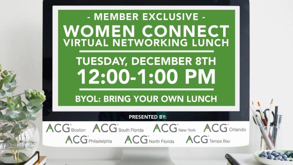 Women Connect Virtual Lunch