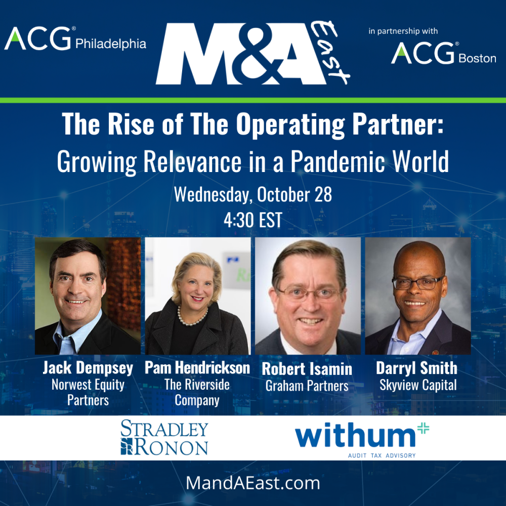 M&A East Panel: The Rise of The Operating Partner