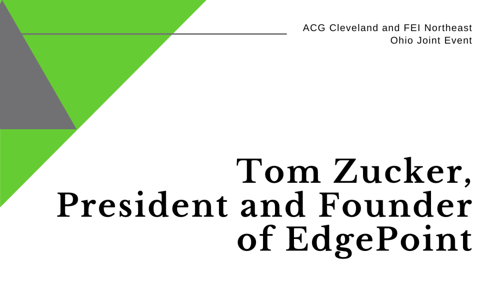 2021 ACG & FEI Joint Event Header with Tom Zucker