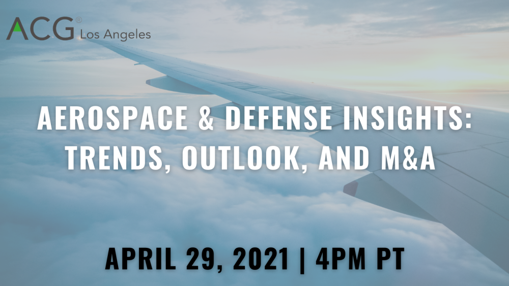 Aerospace and Defense Webinar Header