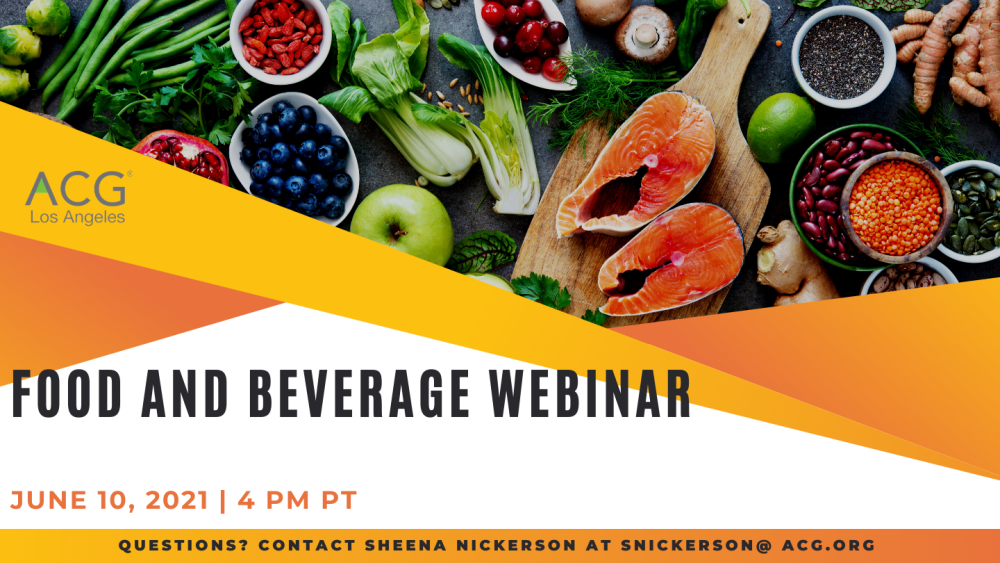 Food And Beverage Webinar Flyer Header