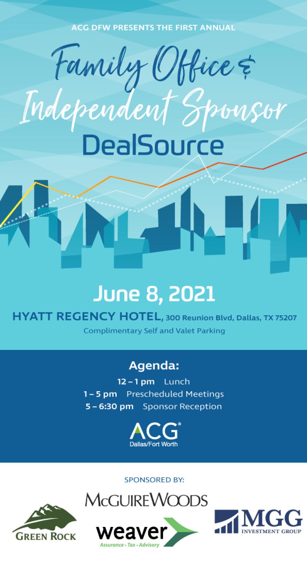 2021 ACG DFW Family Office & Independent Sponsor DealSource