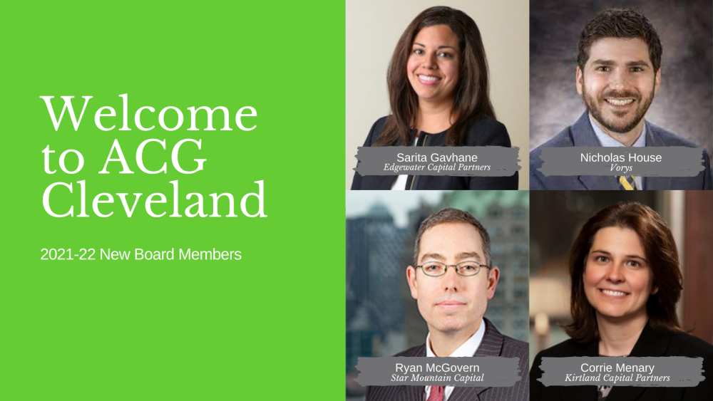 New ACG Cleveland Board Members 2021-22