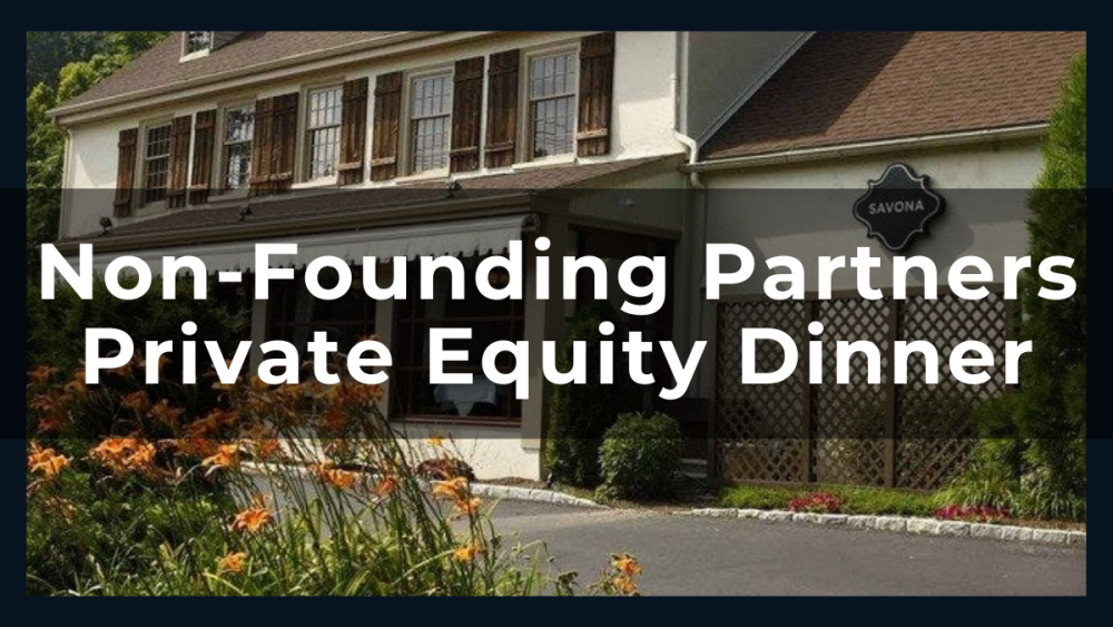 NonFounding Partners PE Dinner