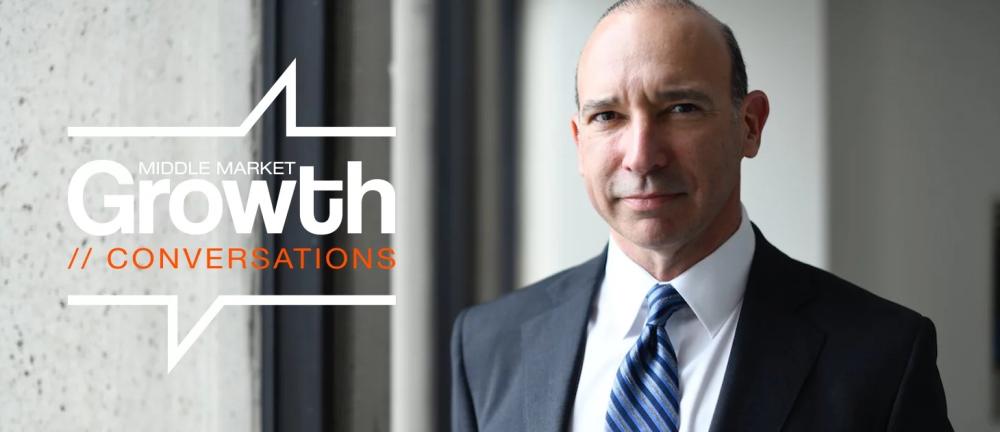 A thumbnail for a podcast episode with incoming president, Orin Winick