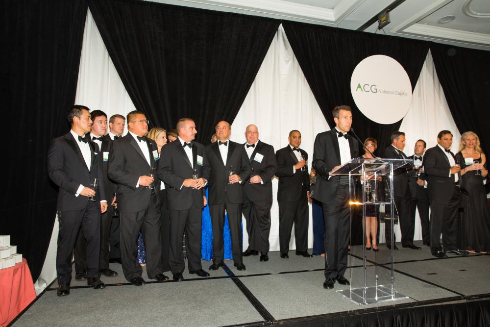 Professionals accepting award