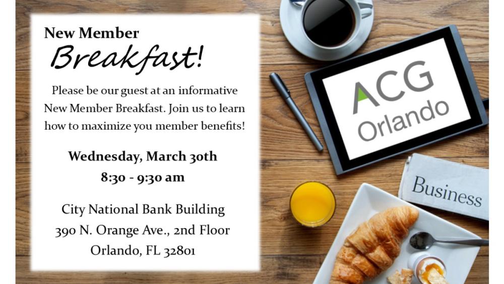 New Member Breakfast