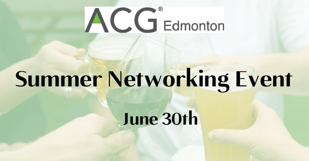 ACG Edmonton Summer Networking Event
